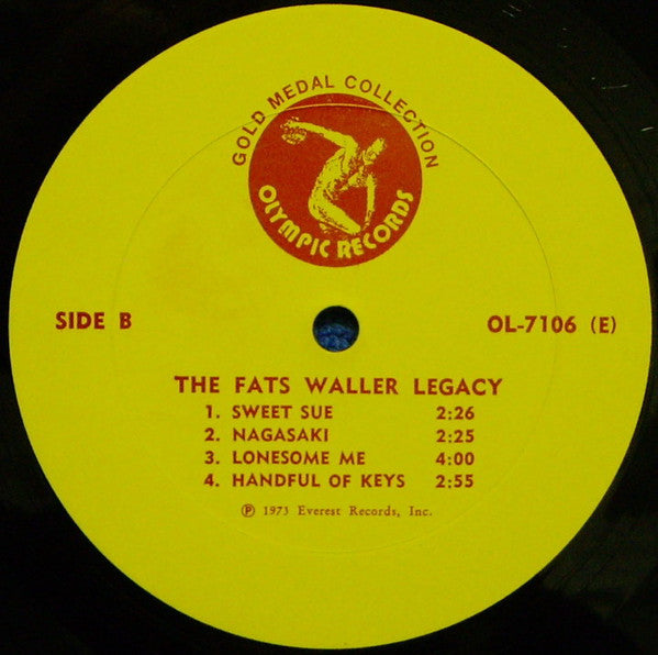 Fats Waller : The Fats Waller Legacy (LP, Comp)