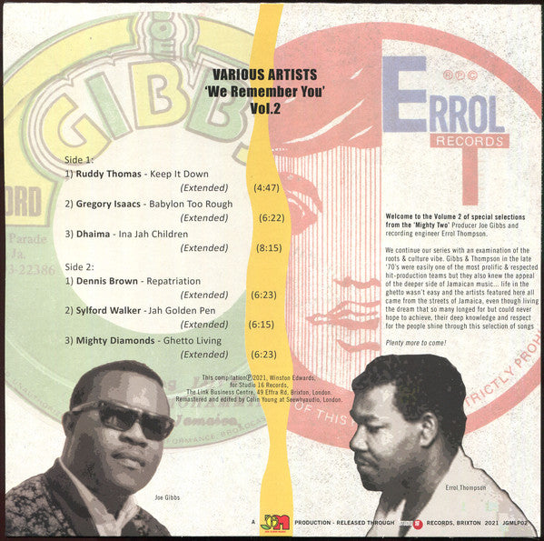 Various : The Mighty Two 'We Remember You' Vol. 2 (12")