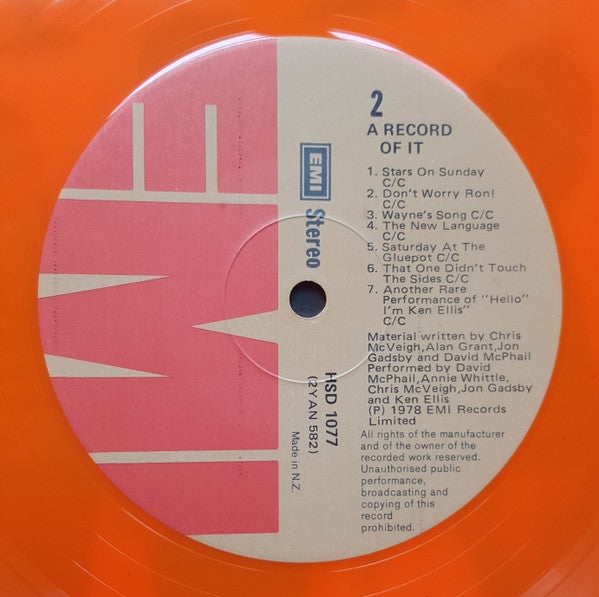 Various : A Record Of It (LP, Album, Ora)