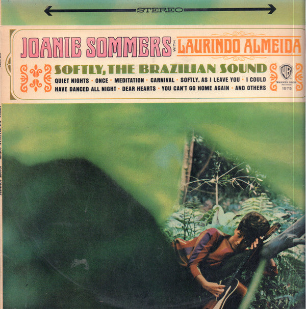 Joanie Sommers With Laurindo Almeida : Softly, The Brazilian Sound (LP, Album, Gol)