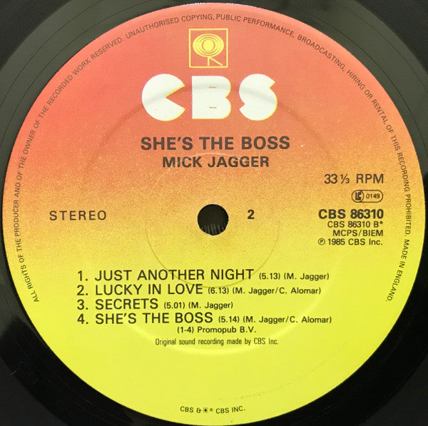 Mick Jagger : She's The Boss (LP, Album)