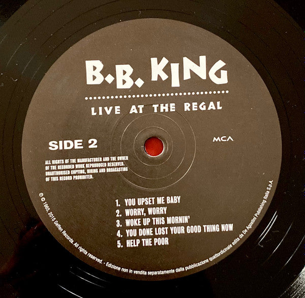 B.B. King : Live At The Regal (LP, Album, RE, 180)