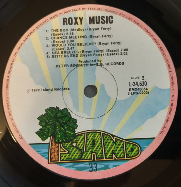 Roxy Music : Roxy Music (LP, Album, Gat)