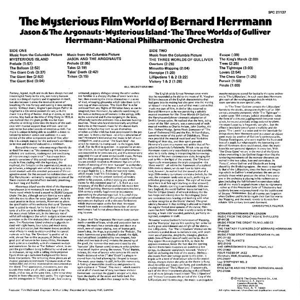 Bernard Herrmann · National Philharmonic Orchestra : The Mysterious Film World Of Bernard Herrmann (LP, Album)