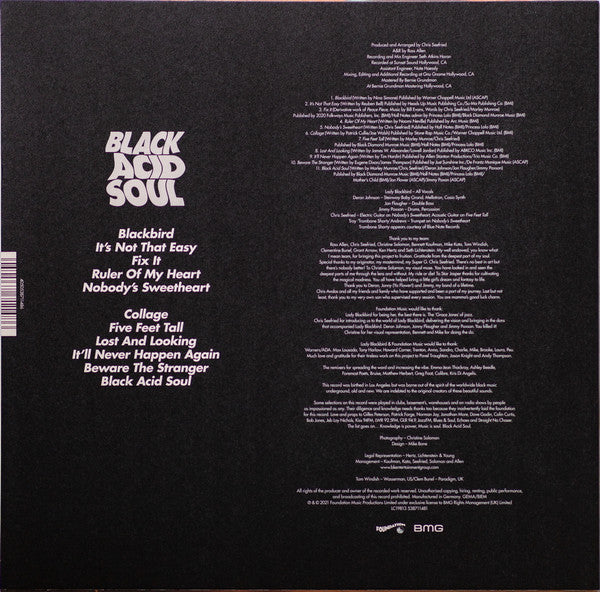 Lady Blackbird : Black Acid Soul (LP, Album, RE)