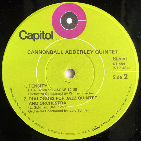 The Cannonball Adderley Quintet & Orchestra : The Cannonball Adderley Quintet & Orchestra (LP, Album, Win)