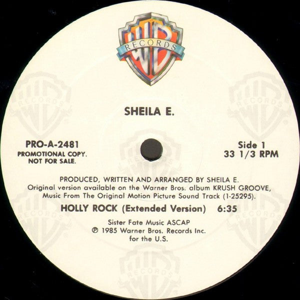 Sheila E. : Holly Rock (12", Promo)