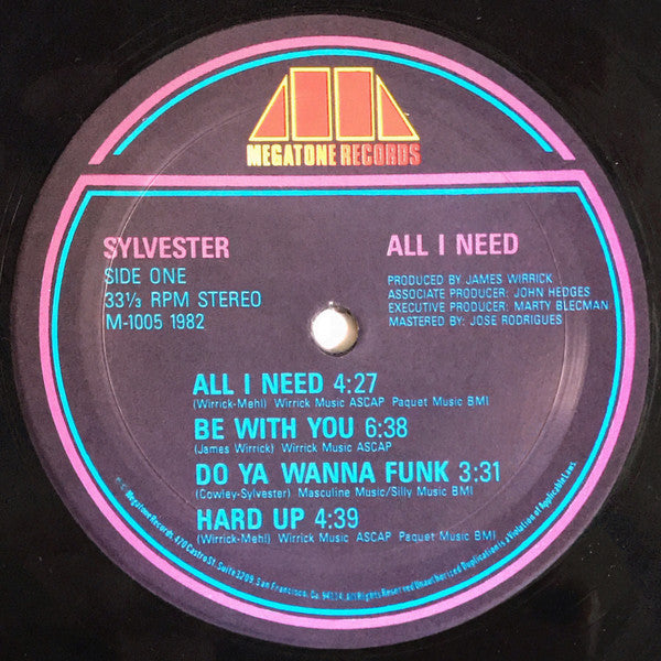 Sylvester : All I Need (LP, Album)