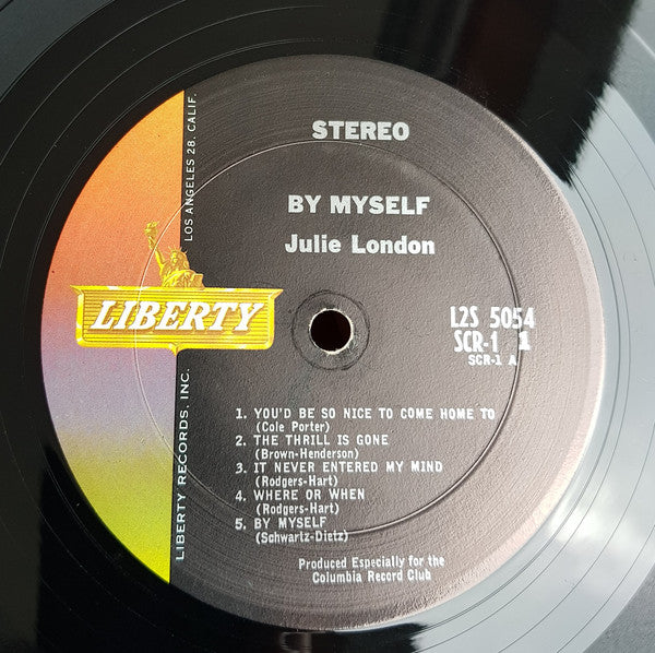 Julie London : By Myself (LP, Comp, Club)