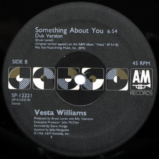 Vesta Williams : Something About You (12", Single)