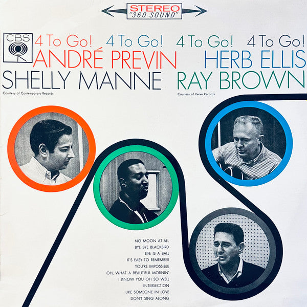 André Previn / Herb Ellis / Shelly Manne / Ray Brown : 4 To Go! (LP, Album)