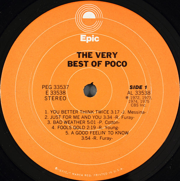 Poco (3) : The Very Best Of Poco (2xLP, Comp, Ter)