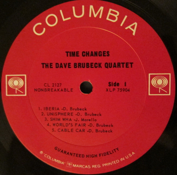 The Dave Brubeck Quartet : Time Changes (LP, Album, Mono)