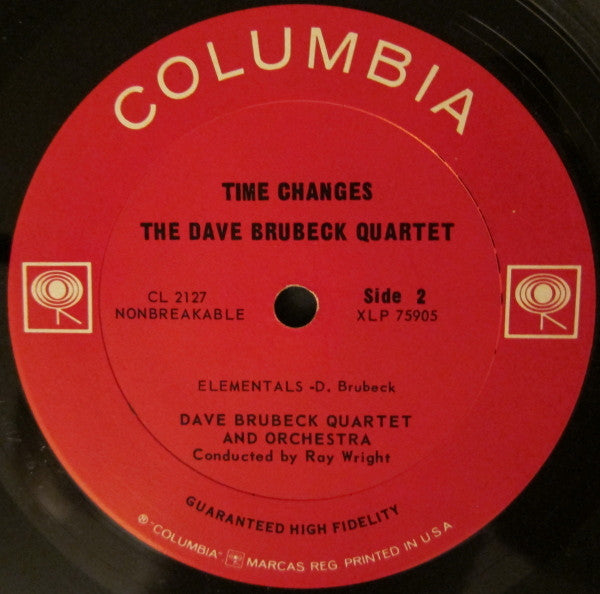 The Dave Brubeck Quartet : Time Changes (LP, Album, Mono)