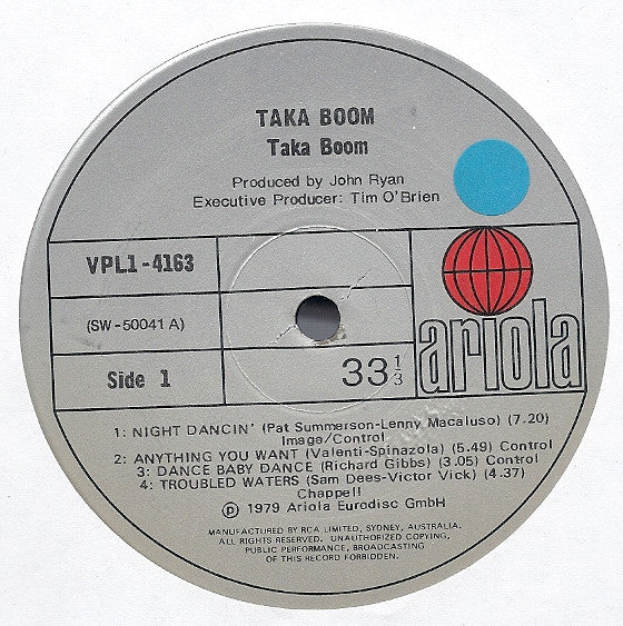 Taka Boom : Taka Boom (LP, Album)