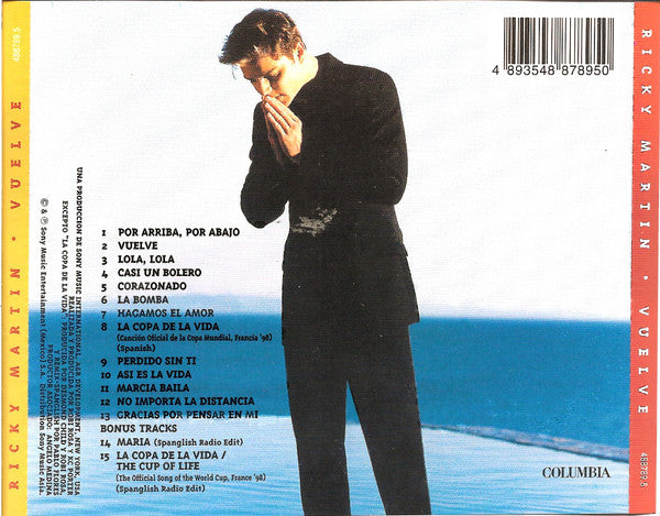 Ricky Martin : Vuelve (CD, Album, RE + CD, Comp + Ltd, Asi)