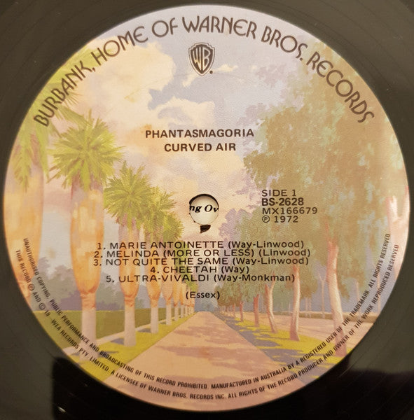 Curved Air : Phantasmagoria (LP, Album)