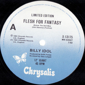 Billy Idol : Flesh For Fantasy (Below The Belt Mix) (12", Ltd)