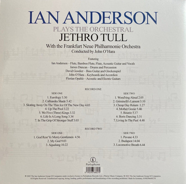 Ian Anderson with Die Neue Philharmonie Frankfurt : Plays The Orchestral Jethro Tull (2xLP, Album, RE, RM, DMM)