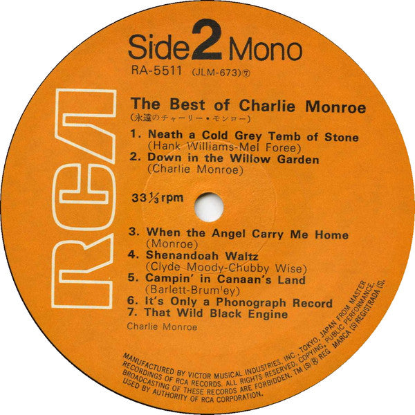 Charlie Monroe : The Best Of Charlie Monroe (LP, Comp, Mono)