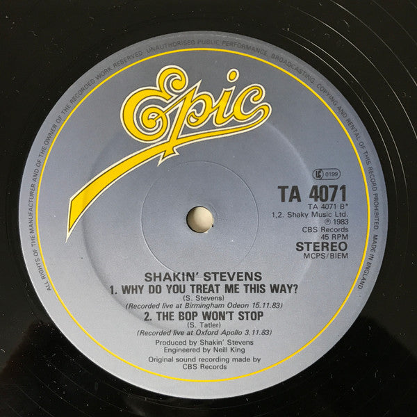 Shakin' Stevens & Bonnie Tyler : A Rockin' Good Way (12", Single)
