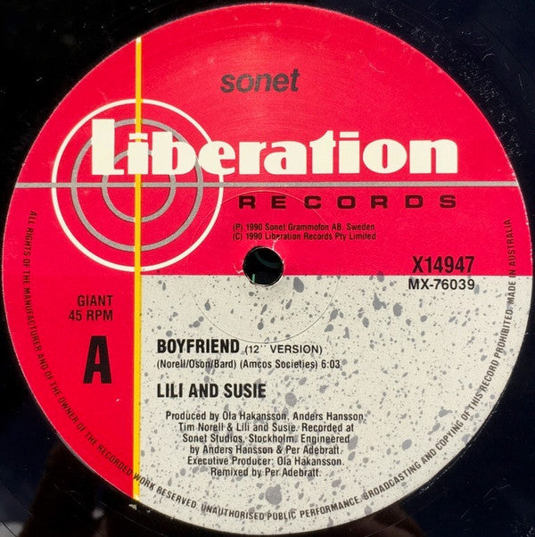 Lili & Susie* : Boyfriend (12", Single)