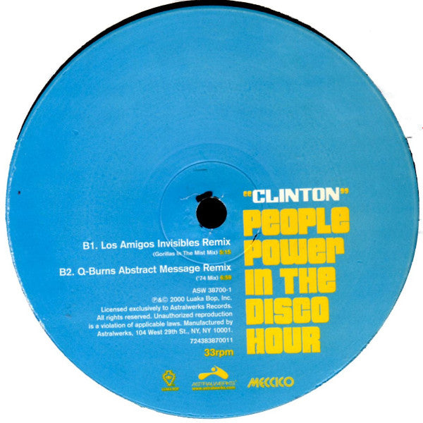 Clinton : People Power In The Disco Hour (12")