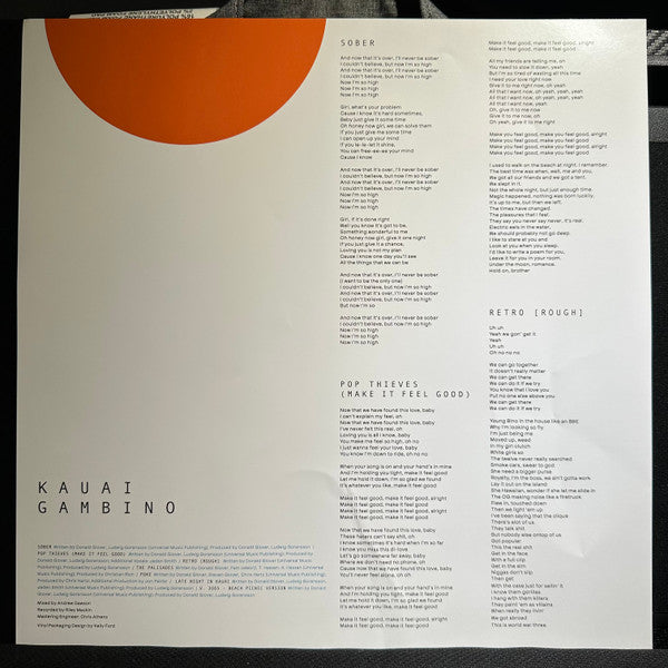 Childish Gambino With Jaden Smith : Kauai (12", EP, RE)