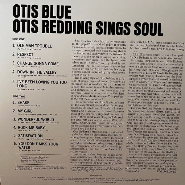 Otis Redding : Otis Blue / Otis Redding Sings Soul (LP, Album, Mono, Ltd, RE, Cry)