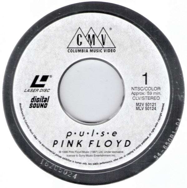 Pink Floyd : Pulse (Laserdisc, 12", NTSC + Laserdisc, 12", S/Sided, NT)
