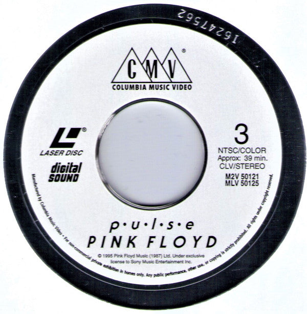 Pink Floyd : Pulse (Laserdisc, 12", NTSC + Laserdisc, 12", S/Sided, NT)