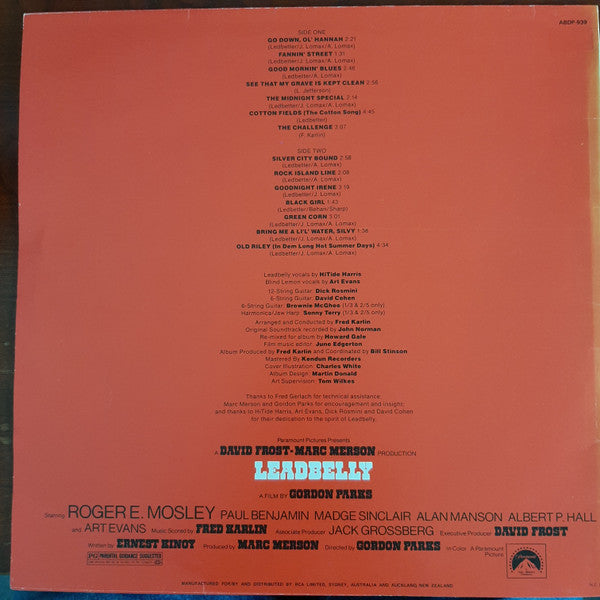 Fred Karlin : Leadbelly (LP)