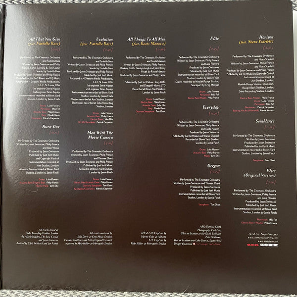 The Cinematic Orchestra : Every Day (3xLP, Album, Dlx, Ltd, RE, Red)