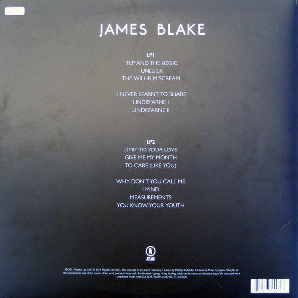 James Blake : James Blake (2xLP, Album)