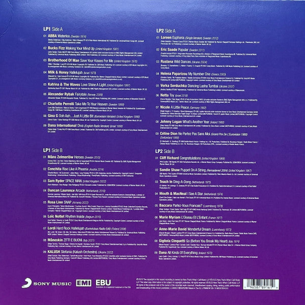 Various : Now That's What I Call Eurovision Song Contest (LP, Red + LP, Blu + Comp)