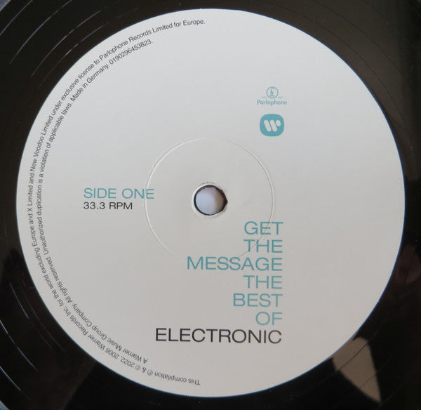 Electronic : Get The Message The Best Of Electronic (2xLP, Comp, RE)