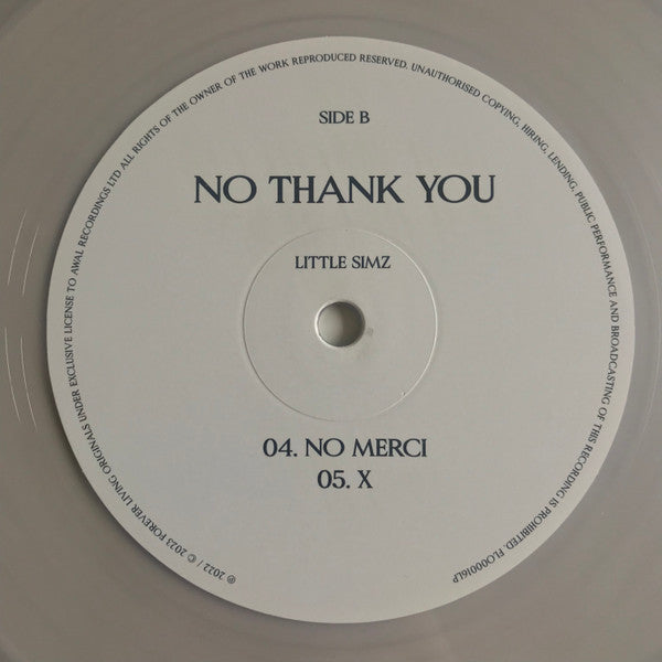 Little Simz : No Thank You (2xLP, Album, Cle)