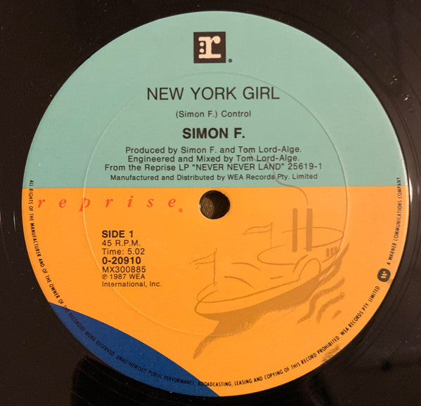 Simon F* : New York Girl (12", Single)