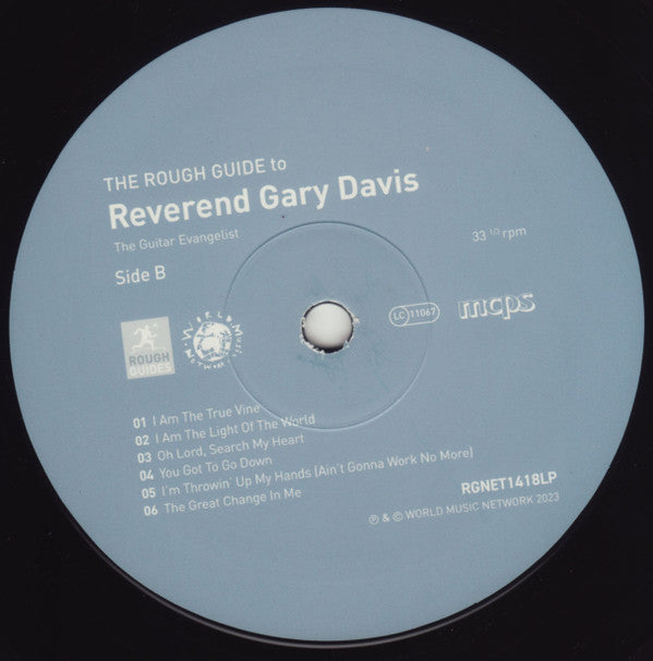 Rev. Gary Davis : The Rough Guide To Reverend Gary Davis (The Guitar Evangelist) (LP, Comp)