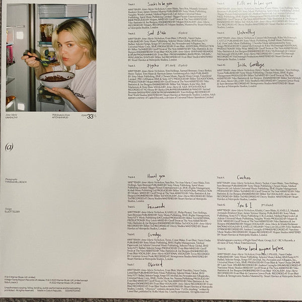 Anne-Marie : Unhealthy (LP, Album, S/Edition, Gre)