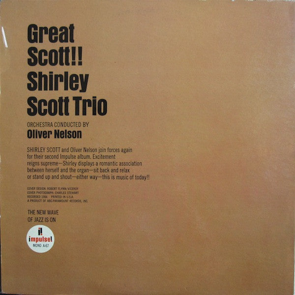 Shirley Scott Trio : Great Scott!! (LP, Album, Mono)