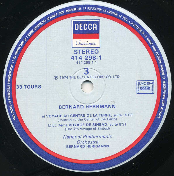 Bernard Herrmann : Les Musiques De Film De Bernard Herrmann (3xLP, Comp, Box)