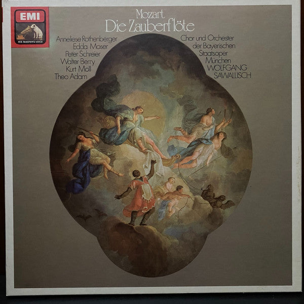 Mozart* / Anneliese Rothenberger, Edda Moser, Peter Schreier, Walter Berry, Kurt Moll, Theo Adam / Chor* Und Orchester der Bayerischen Staatsoper*, Wolfgang Sawallisch : Die Zauberflöte (3xLP, Quad, RE + Box)