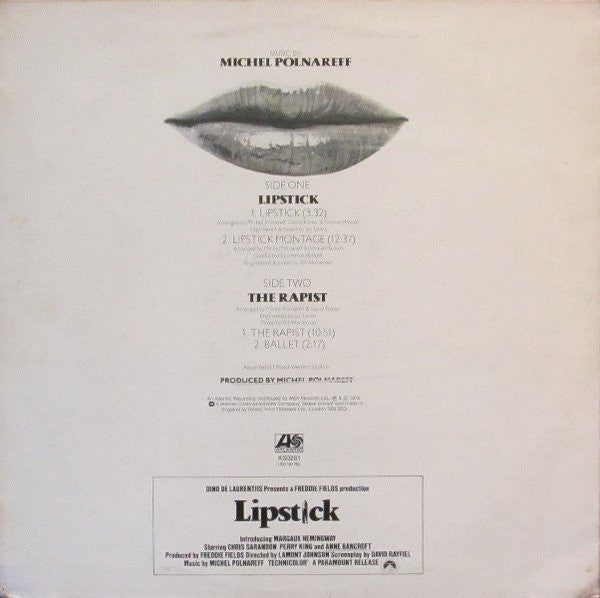 Michel Polnareff : Lipstick — Original Soundtrack (LP, Album)