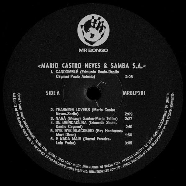 Mário Castro Neves & Samba S.A. : Mário Castro Neves & Samba S.A. (LP, Album, Mono, RE)