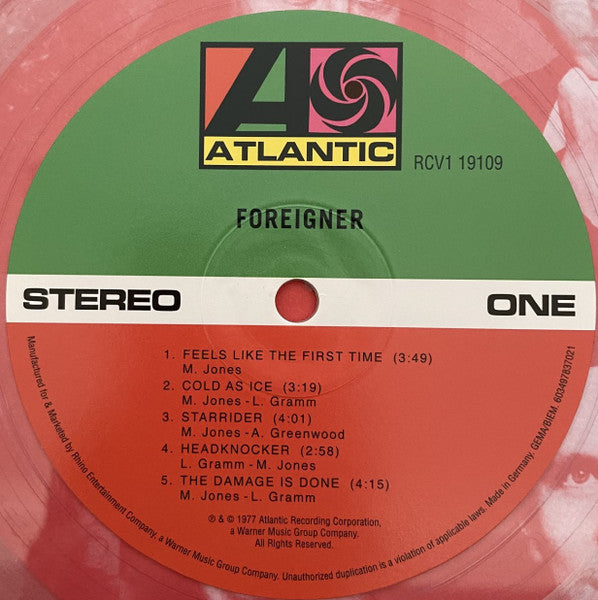 Foreigner : Foreigner (LP, Album, Ltd, RE, Cry)