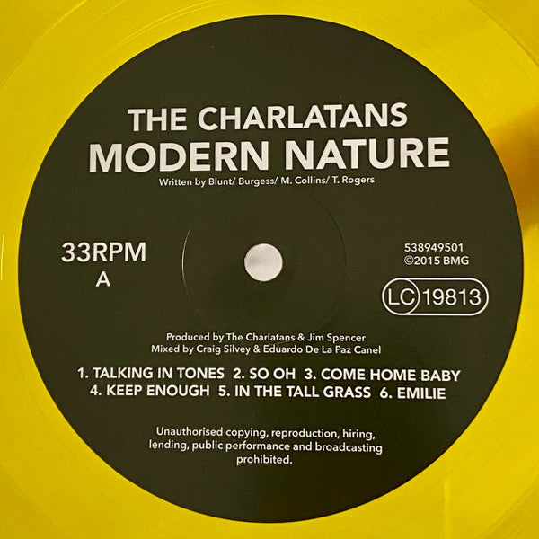 The Charlatans : Modern Nature (LP, Album, Ltd, RE, Yel)