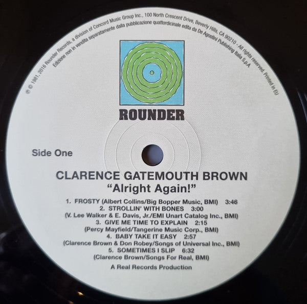 Clarence Gatemouth Brown* : Alright Again! (LP, Album, RE, 180)