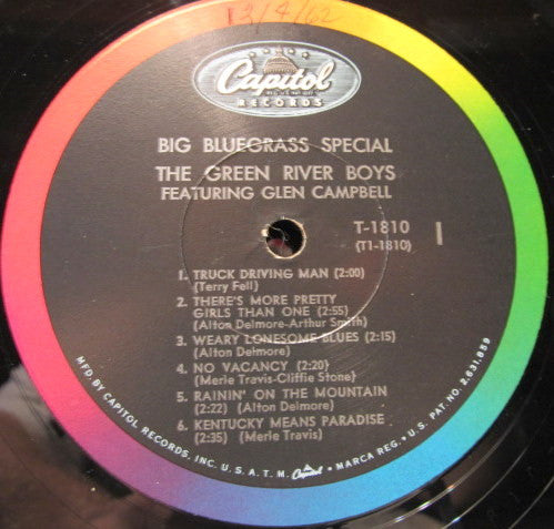 The Green River Boys & Glen Campbell : Big Bluegrass Special (LP, Album, Mono, Scr)