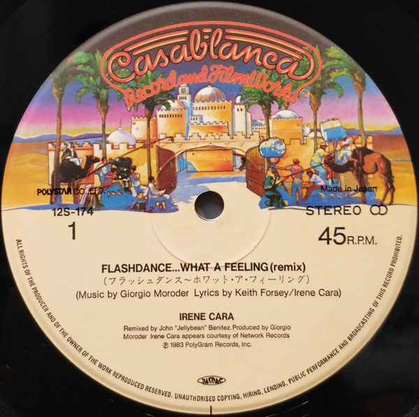 Irene Cara : Flashdance ... What A Feeling (Long Version) (From The Original Soundtrack Of The Motion Picture "Flashdance") (12", Single)